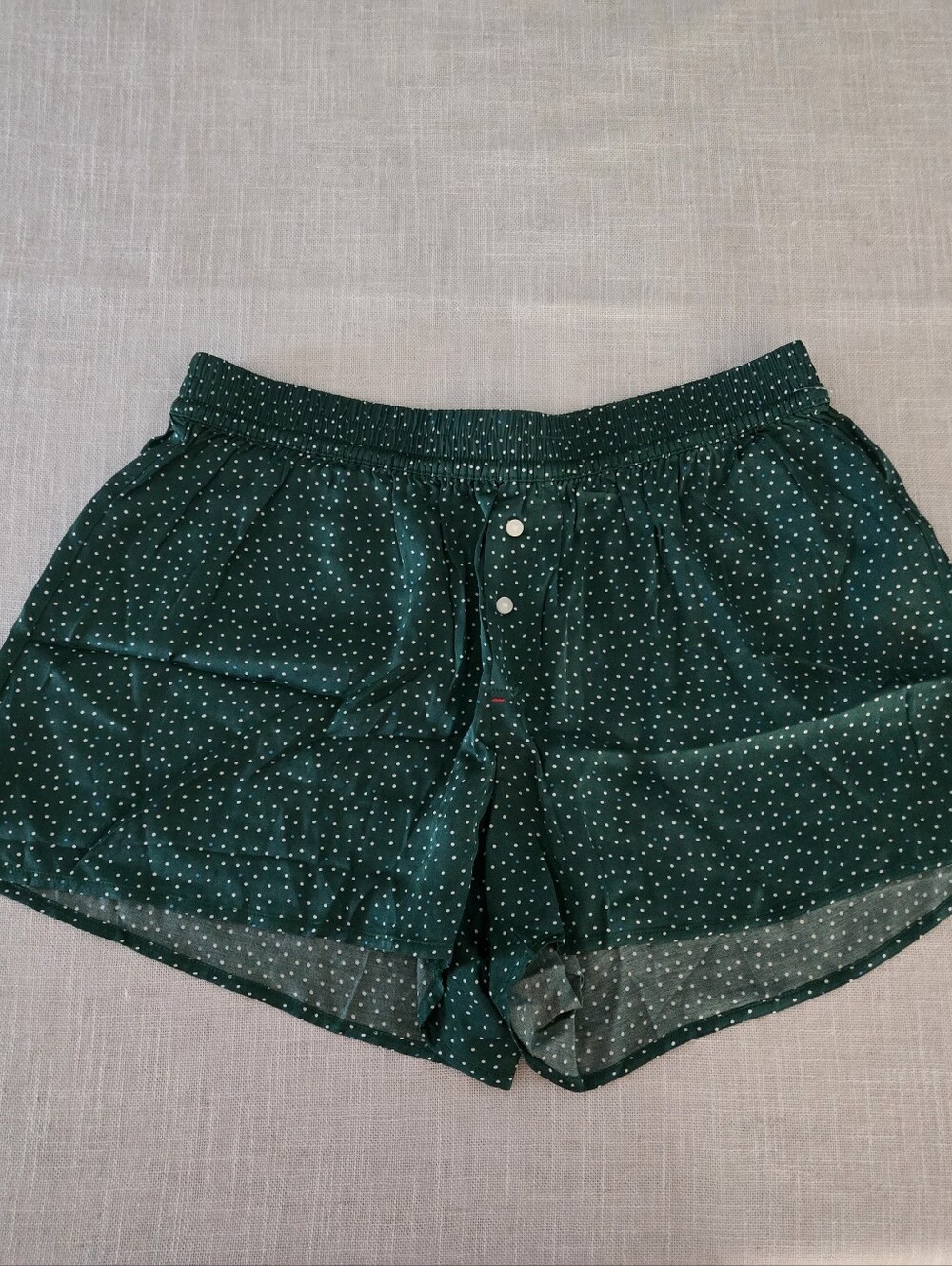 NWT aerie Dark Green Polka Dot Sleep Shorts